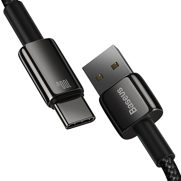 کابل شارژ USB به Type-C باسئوس مدل CAWJ000001 طول 1 متر با قابلیت فست شارژ