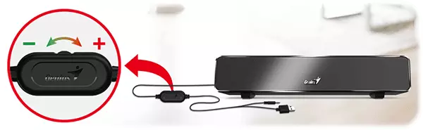 مینی ساندبار جنیوس مدل USB SoundBar 100