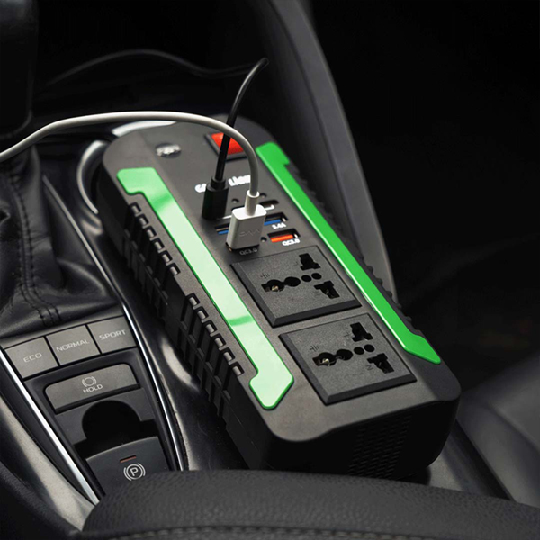 اینورتر فندکی ماشین 300 وات گرین لاین Green Lion Power Inverter Spark 300W