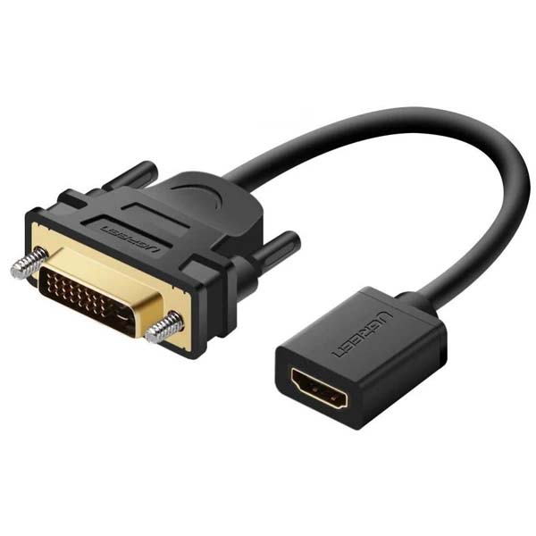 تبدیل 1+24 DVI-D به HDMI (دو طرفه) یوگرین مدل 20118 با رزولوشن Full HD - 1920x1080