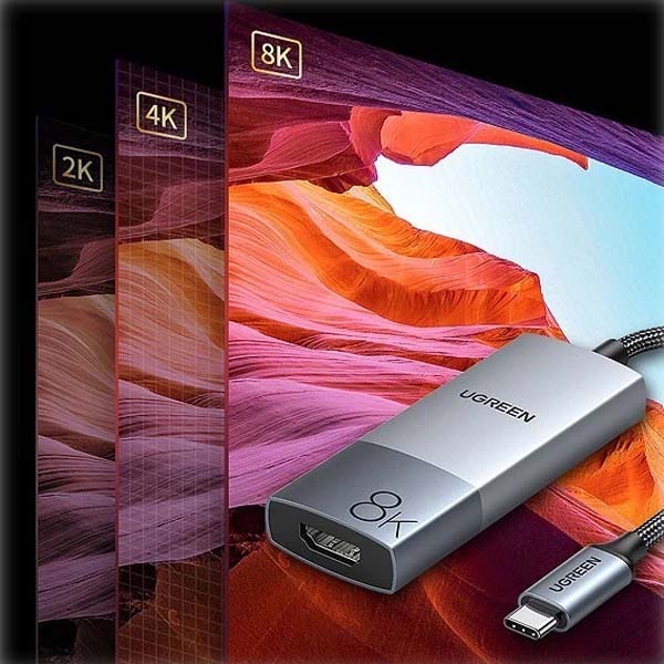 تبدیل Type C به HDMI یوگرین مدل 50338-CM491 با رزولوشن 8K