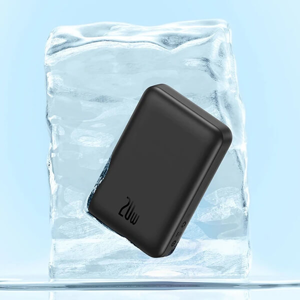 پاوربانک وایرلس مگنتی 20 وات باسئوس Magnetic Mini PPCX070001 