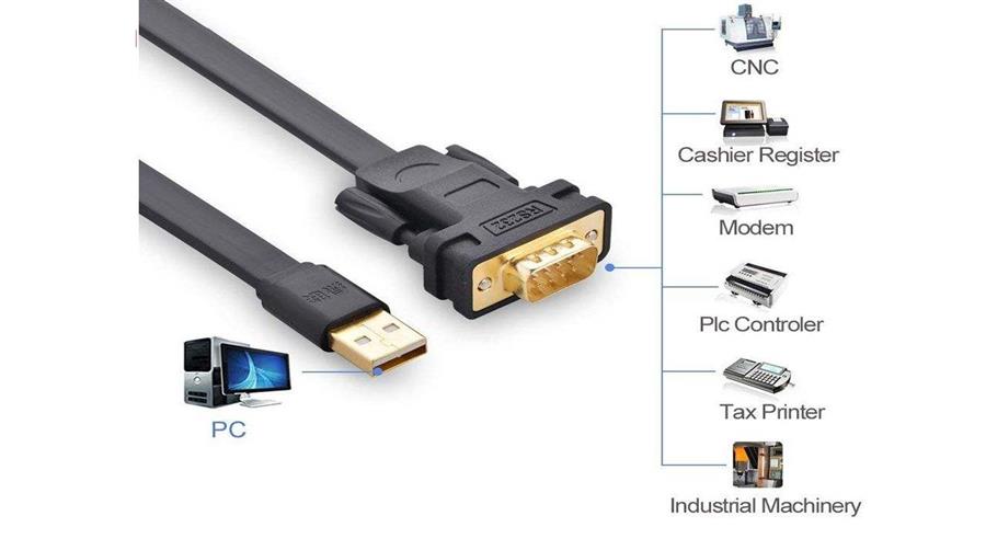 تبدیل USB 2.0 به سریال RS232 تخت یوگرین مدل 20218-CR107