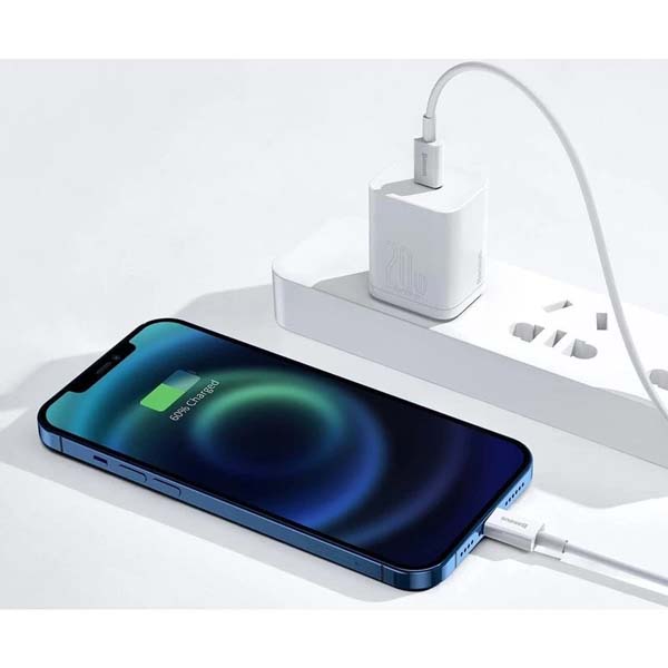 کابل تبدیل Type-C به لایتنینگ باسئوس CATLYS-02 با قابلیت فست شارژ