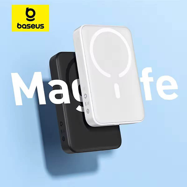 پاوربانک وایرلس مگنتی 20 وات باسئوس Magnetic Mini PPCX070002