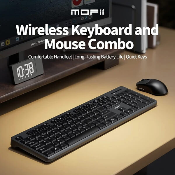 کیبورد و ماوس بی سیم مافی مدل X100 رنگ مشکی