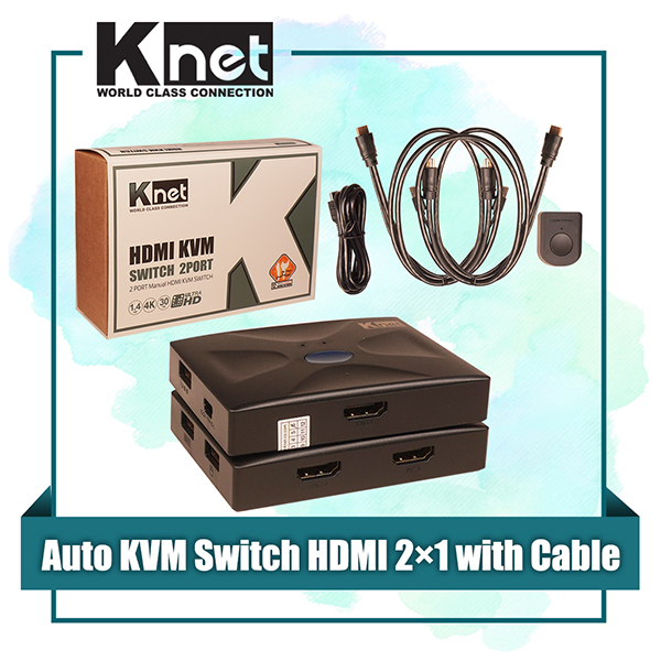 سوییچ KVM دو پورت HDMI کی نت مدل K-SWKHM002