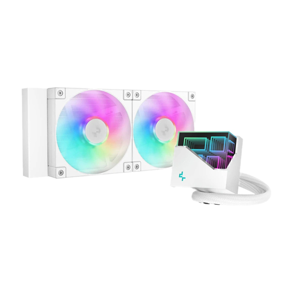 طراحی سفید با افکت Infinity Mirror خنک کننده مایع دیپ کول LT240 ARGB 