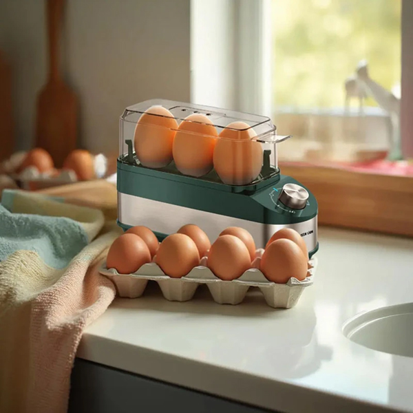 تخم‌ مرغ پز 3 عددی گرین لاین مدل trio egg cooker