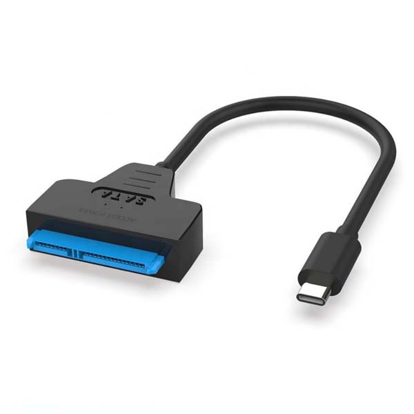 مبدل Type-C به SATA همراه با پورت برق کمکی