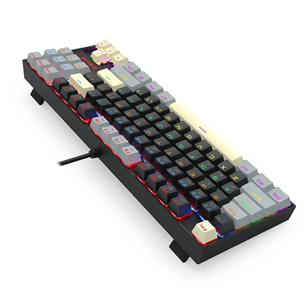 کیبورد باسیم سوئیچ قرمز ردراگون KUMARA K552 LGY RGB