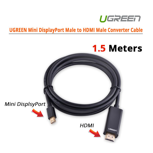 کابل تبدیل Mini Displayport به HDMI یوگرین مدل MD101-10450 طول 1.5 متر