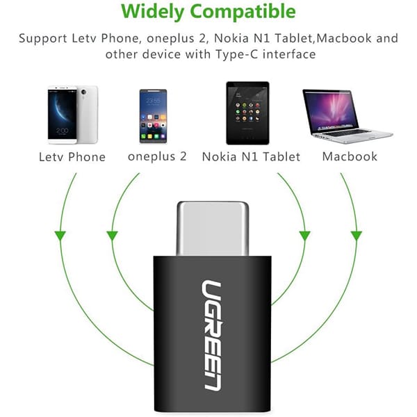 تبدیل Type C - OTG به Micro USB یوگرین مدل US157-30391