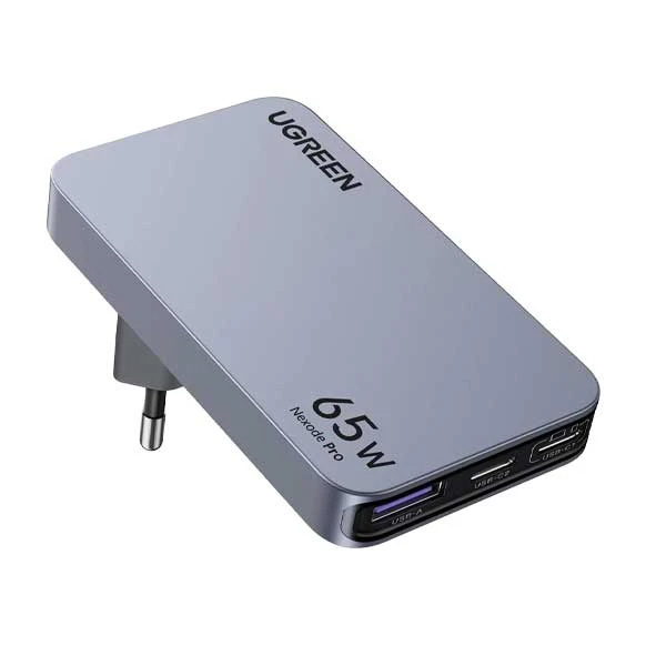 شارژر دیواری 65 وات یوگرین مدل X753-25356 با 2 پورت USB-C و 1 پورت USB-A