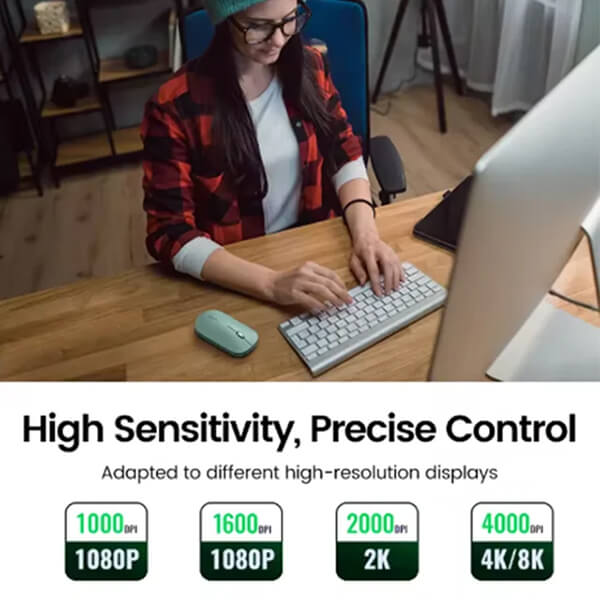 ماوس بی‌ سیم یوگرین مدل MU001-90374 بی صدا