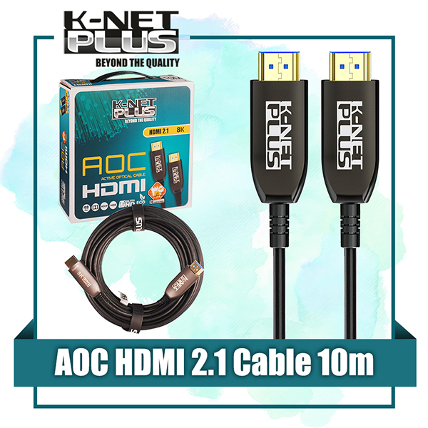 کابل HDMI 2.1 فیبر نوری کی نت پلاس طول 10 متر