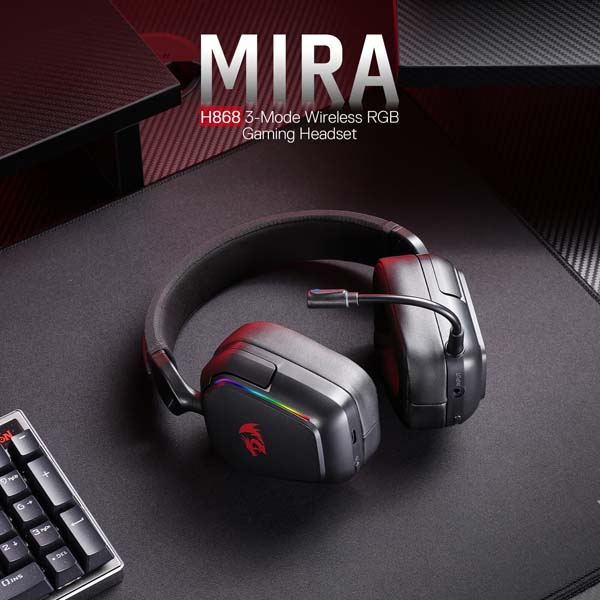 هدست بی سیم گیمینگ ردراگون مدل Mira H868 RGB