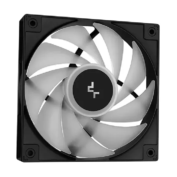 نمای رو به رو فن خنک کننده مایع پردازنده دیپ کول مدل LE360 V2 ARGB