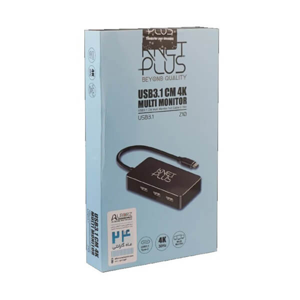 تبدیل Type-C به HDMI کی نت پلاس مدل Z10