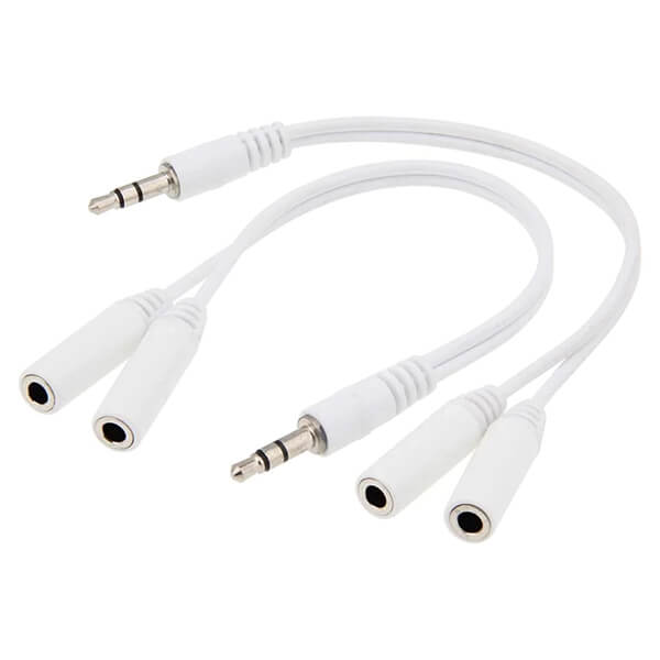 کابل تبدیل 1 به 2 جک هدفون AUX splitter