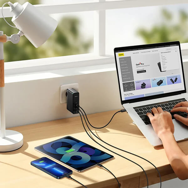 شارژر دیواری 140W باسئوس GaN5 Pro 