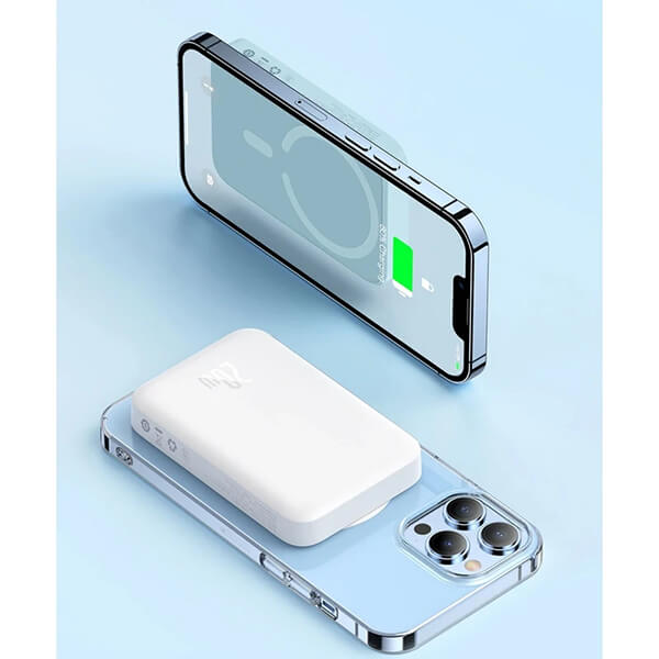 قدرت مگنت پاوربانک 20 وات باسئوس Magnetic Mini PPCX070002