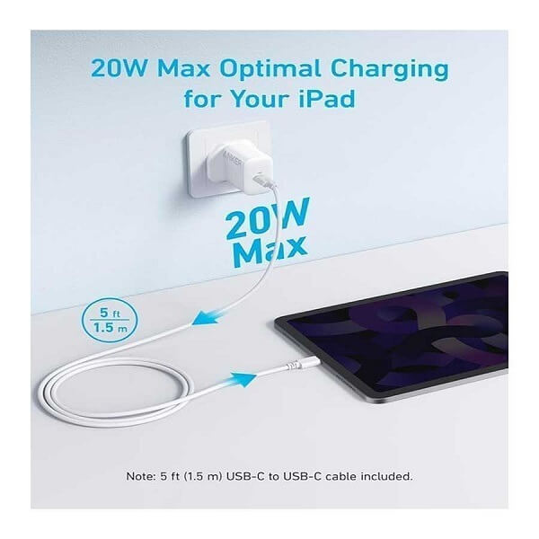 توان 20 وات شارژر دیواری 20W انکر مدل B2347k21 