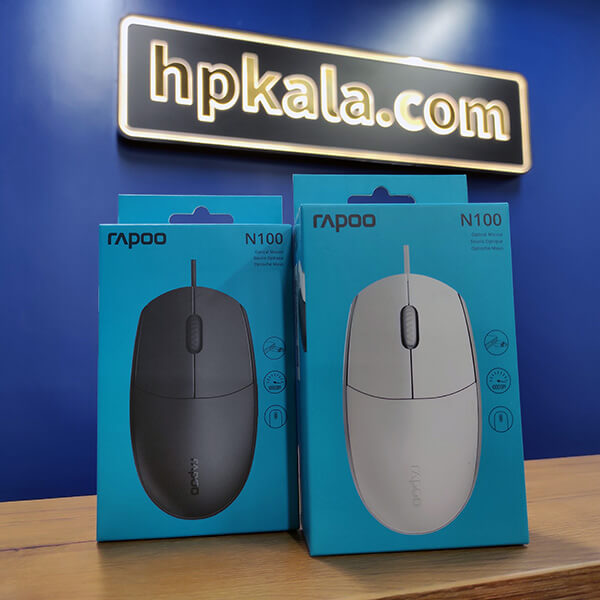 بسته بندی ماوس های مشکی و سفید باسیم رپو N100