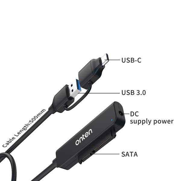 مبدل هارد USB 3.0 و USB-C اونتن مدل UCA311