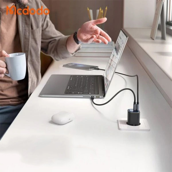 شارژر دیواری 45 وات مک دودو مدل CH-1000 با 2 خروجی USB-C