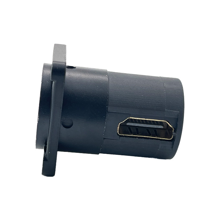برل پنلی HDMI فلزی گرد دو سر ماده 90 درجه