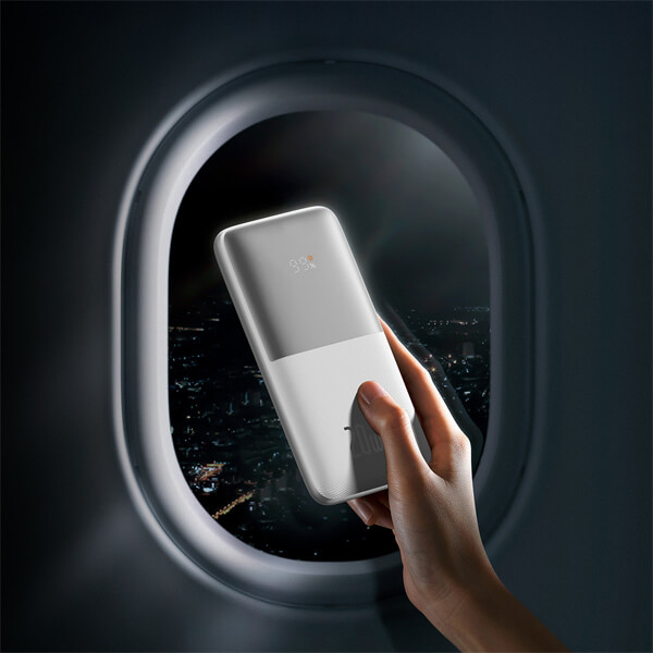 پاوربانک 20 وات بیسوس PPBD040202 با ظرفیت 10000 میلی آمپر ساعت