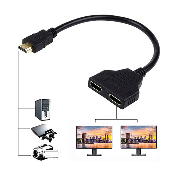 اتصال اسپلیتر 1 به 2 HDMI به دیوایس ها