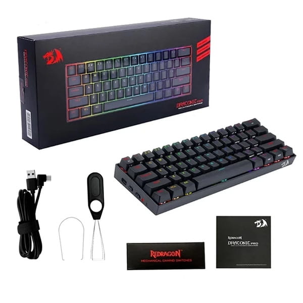 کیبورد باسیم/بی سیم گیمینگ ردراگون K530 RGB PRO 