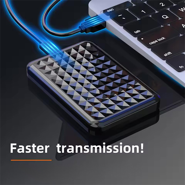 اتصال باکس هارد 2.5 اینچ Type-C زنبوری به لپ تاپ