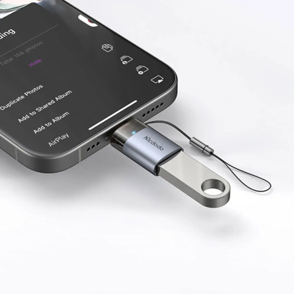 تبدیل USB‑A به لایتنینگ مک‌دودو مدل Mcdodo OT‑7390