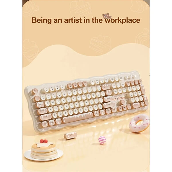 کیبورد و موس بی سیم مافی ice cream