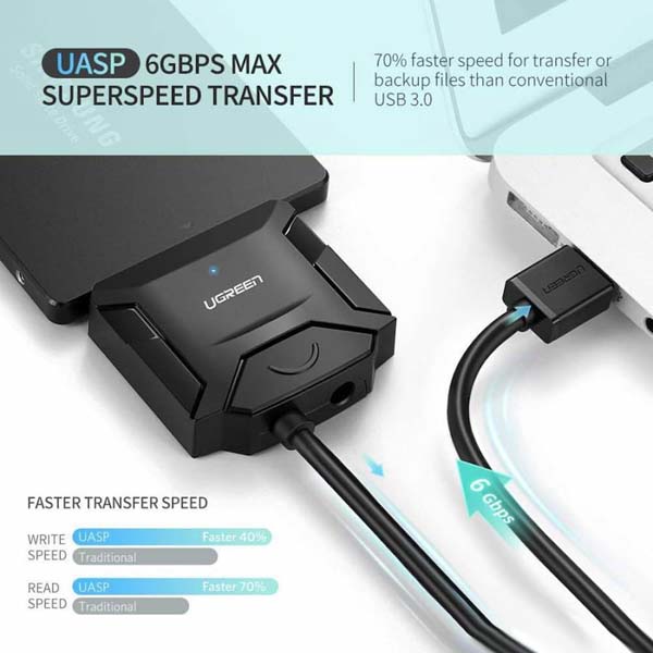 تبدیل USB 3.0 به SATA 3.0 یوگرین مدل 20231-CR108