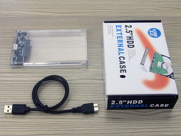 باکس هارد دیسک 2.5 اینچ USB 3.0 شیشه ای