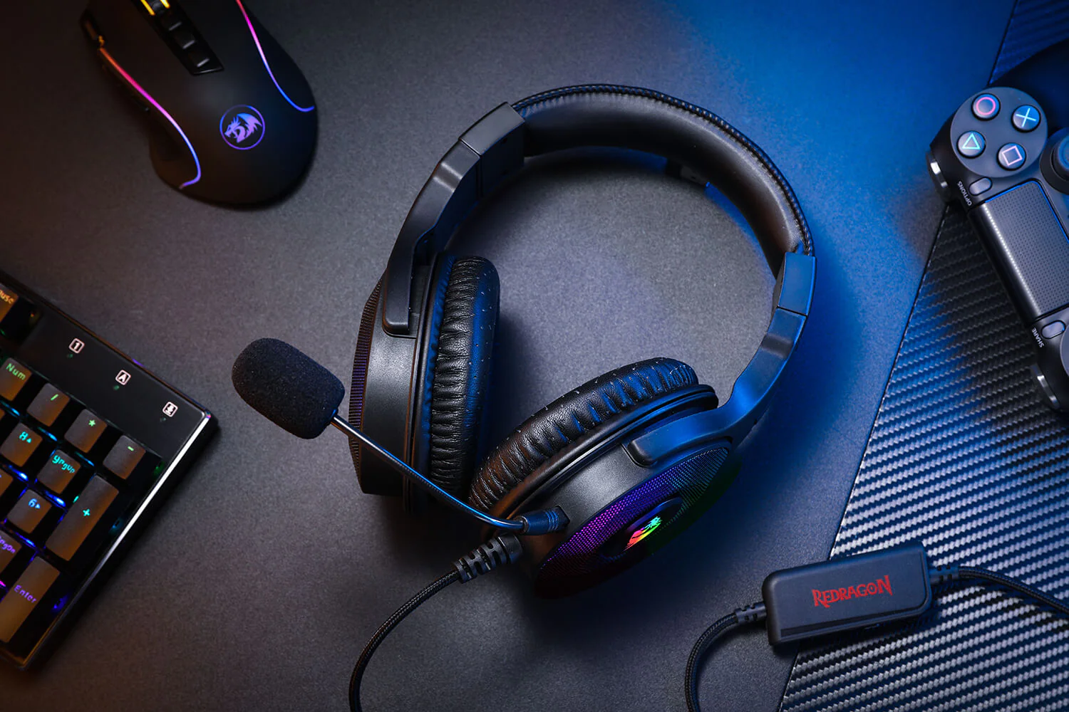 هدفون گیمینگ باسیم ردراگون مدل Pandora H350-RGB