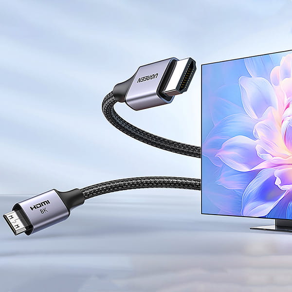 رزولوشن 8K کابل تبدیل Mini HDMI به HDMI یوگرین HD163-15514