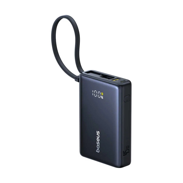 پاوربانک 45 وات باسئوس مدل P10076803123-00 ظرفیت 10000 میلی‌ آمپر ساعت