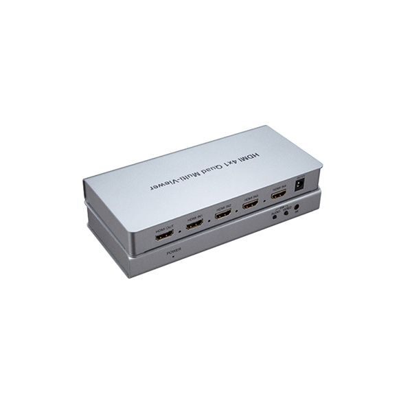 سوئیچ کواد 4 پورت HDMI با ریموت کنترل و آداپتور کی نت مدل K-SWHDQ004