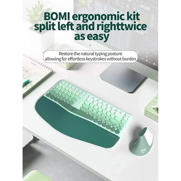 کیبورد و ماوس بی سیم مافی مدل Bomi