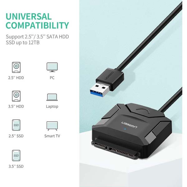 تبدیل USB 3.0 به SATA 3.0 یوگرین مدل 20231-CR108