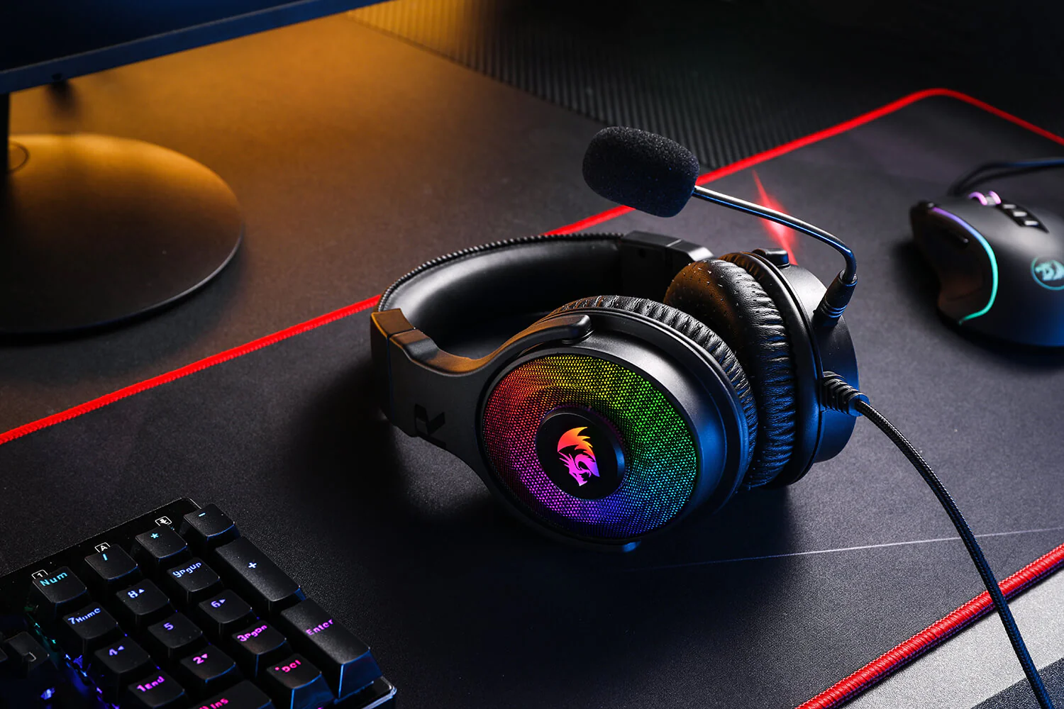 هدفون گیمینگ باسیم ردراگون مدل Pandora H350-RGB