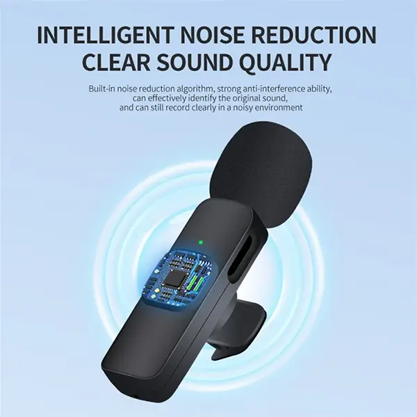 خرید میکروفون یقه ای بی سیم K9 Dual Type-C
