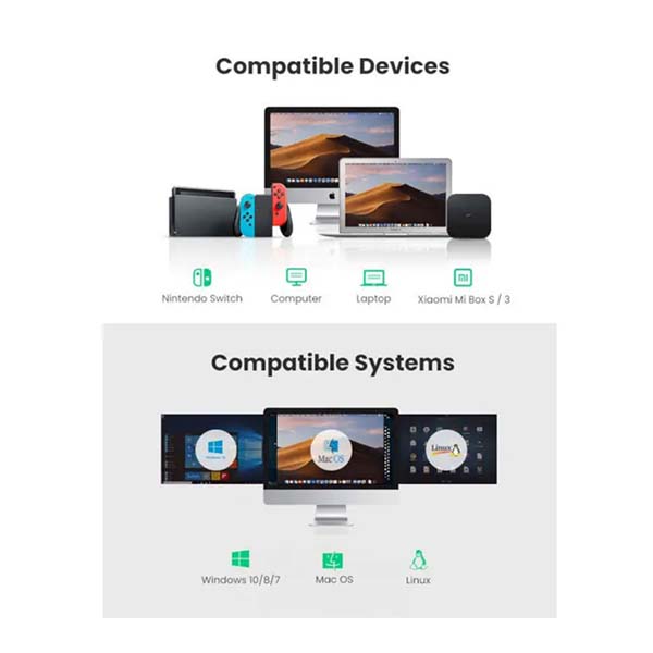 تبدیل USB 3.0 به LAN یوگرین مدل CR111-20255 با سرعت 1000 مگابیت بر ثانیه