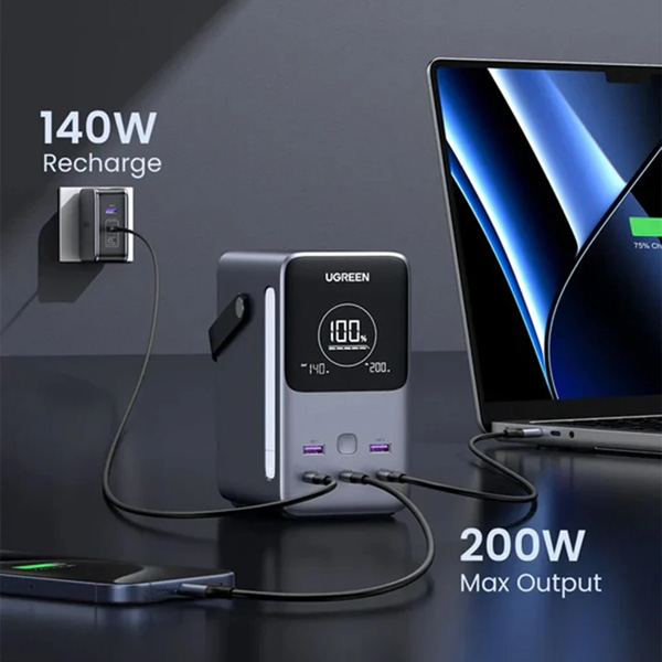 پاوربانک 300 وات یوگرین مدل PB770-25286 ظرفیت 48000 میلی آمپر ساعت