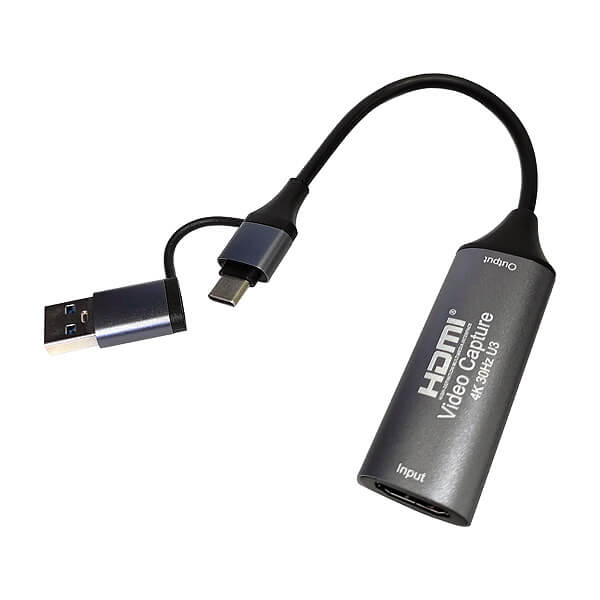 کارت کپچر HDMI با دو سر Type-C و USB 3.0